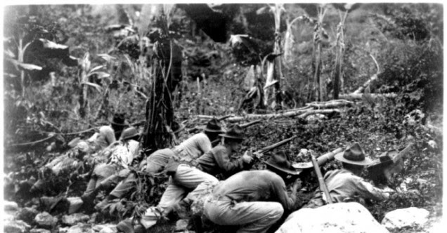 US Marines in Haiti, June 1915, from Ants & Grasshoppers; http://ants-and-grasshoppers.blogspot.nl/2014/03/what-is-history-informative-quiz-on.html